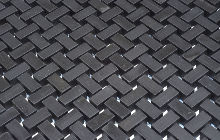 Мозаїка з керамограніту Kotto Ceramica MI7 10200406C Nero 300 x 300 х 10 (прямокутник 10 x 20)