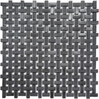 Мозаїка з керамограніту Kotto Ceramica MI7 10200406C Nero 300 x 300 х 10 (прямокутник 10 x 20)