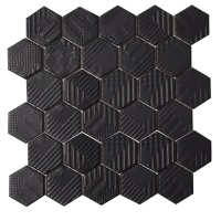 Мозаїка керамічна Kotto Ceramica HEXAGON HST 6021 Black Mat 295х295х9