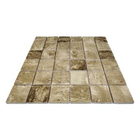 Мозаїка з травертину Полірована МКР-3П (47x47) Travertine Classic