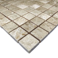Мозаїка з мармуру Полірована МКР-2П (23x23) Victoria Beige MB Мозаїка з мармуру Полірована МКР-2П (23x23) Victoria Beige MB