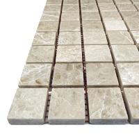 Мозаїка з мармуру Полірована МКР-2П (23x23) Victoria Beige MB Мозаїка з мармуру Полірована МКР-2П (23x23) Victoria Beige MB