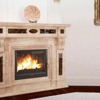 Портал для каміна Bravo Львів Daino Reale + Emperador Dark мармур бежевий/коричневий кутовий Портал для каміна Bravo Львів Daino Reale + Emperador Dark мармур бежевий/коричневий кутовий