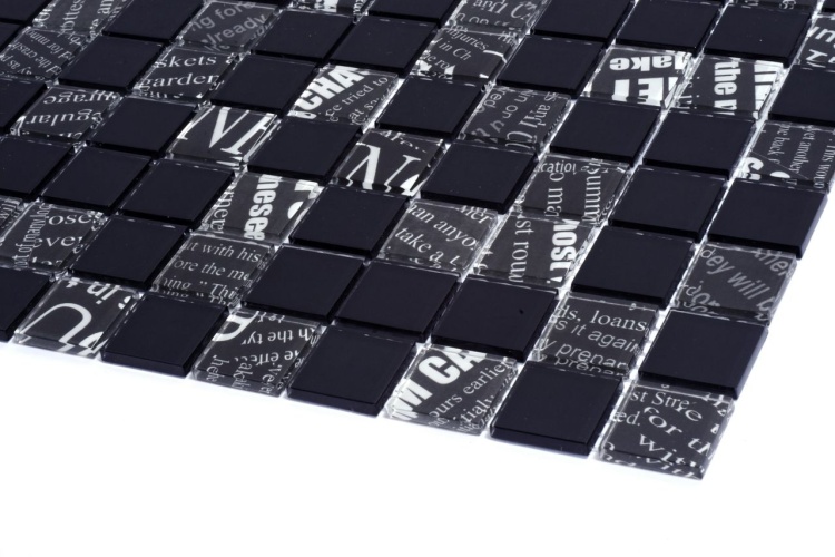 Мозаїка скляна Kotto Ceramica GMP 0425049 С2 print 45/black 00 300 x 300 х 4 ( 25 х 25 )