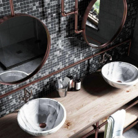 Мозаїка скляна Kotto Ceramica GMP 0425049 С2 print 45/black 00 300 x 300 х 4 ( 25 х 25 )