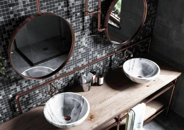 Мозаїка скляна Kotto Ceramica GMP 0425049 С2 print 45/black 00 300 x 300 х 4 ( 25 х 25 )