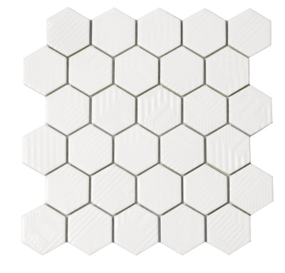 Мозаїка керамічна Kotto Ceramica HEXAGON HST 6024 White 295х295х9