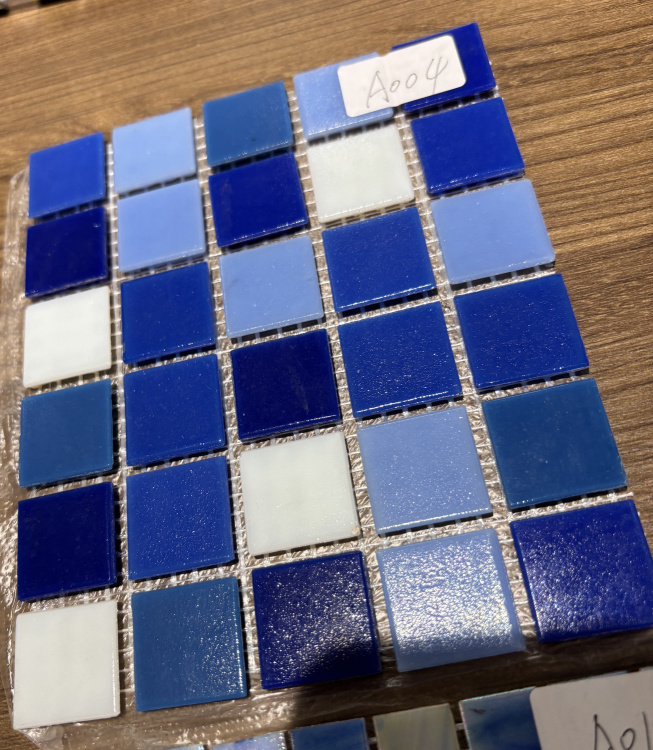 Мозаїка скляна V-MOS A004 Ultra Blue Mozaico de Lux