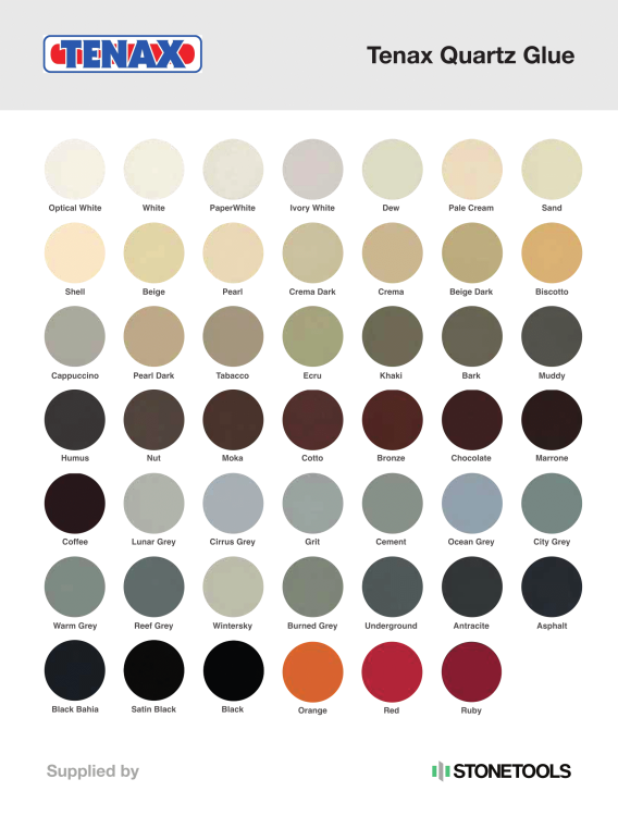 Клей поліефірний Tenax Solido Quarzo colorato кольоровий 1 л густий для склеювання ремонту кварцу агломерату