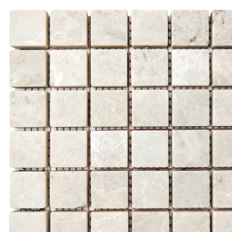 Мозаика из мрамора Матовая МКР-2СВ (23x23) Victoria Beige MB