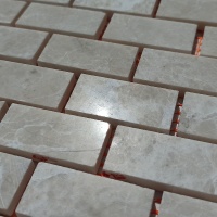 Мозаика из мрамора Полированная МКР-11П (47x23) Victoria Beige MB