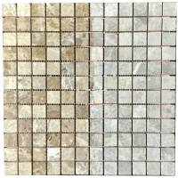 Мозаика из мрамора Матовая МКР-2СН (23x23) Emperador Light G Мозаика из мрамора Матовая МКР-2СН (23x23) Emperador Light G