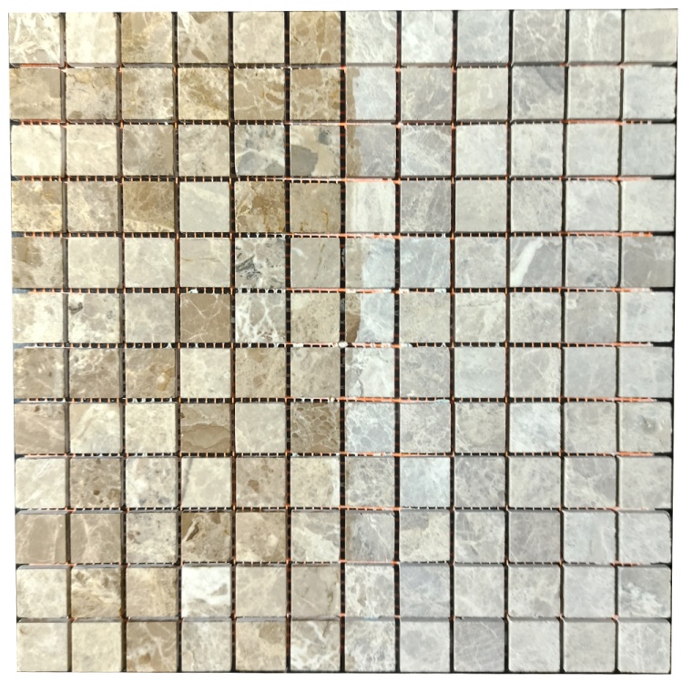 Мозаика из мрамора Матовая МКР-2СН (23x23) Emperador Light G