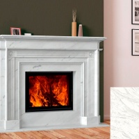 Портал для каміна Bravo Рига Volakas мармур білий прямий Портал для каміна Bravo Рига Volakas мармур білий прямий