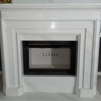 Портал для каміна Bravo Рига Volakas мармур білий прямий Портал для каміна Bravo Рига Volakas мармур білий прямий