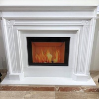 Портал для каміна Bravo Рига Volakas мармур білий прямий Портал для каміна Bravo Рига Volakas мармур білий прямий