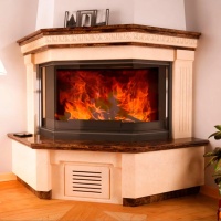 Портал для каміна Bravo Люблін Giallo Atlantide + Emperador Dark мармур бежевий/коричневий прямий n2 Портал для каміна Bravo Люблін Giallo Atlantide + Emperador Dark мармур бежевий/коричневий прямий n2