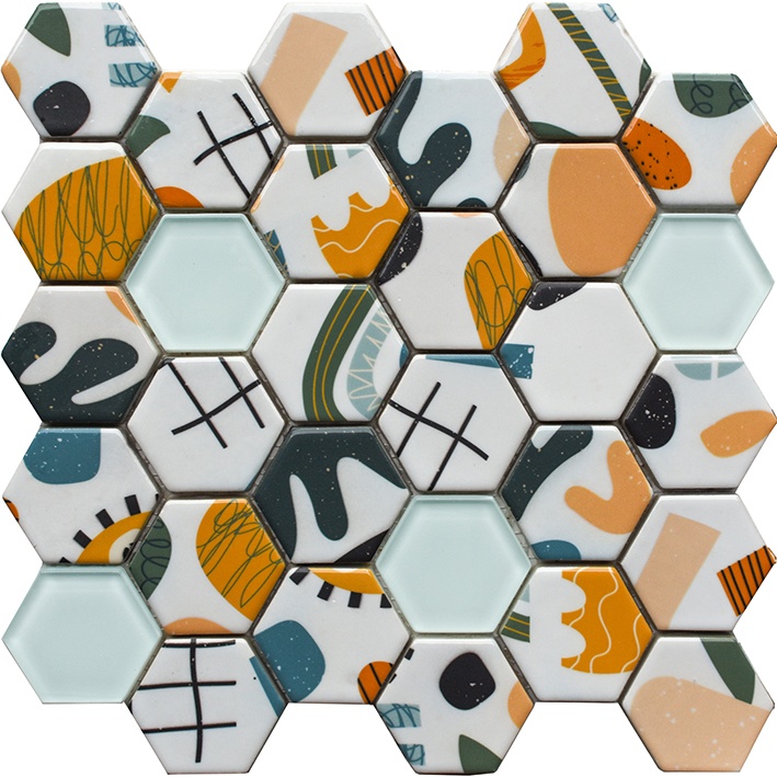 Мозаїка керамічна Kotto Ceramica HEXAGON H 69002 С2 295х295х9