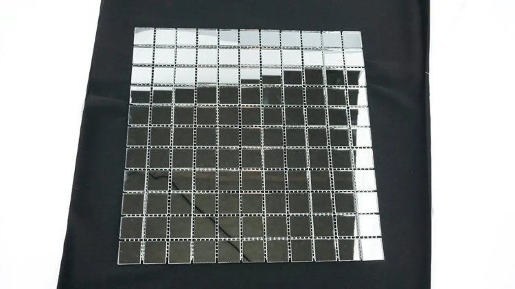 Мозаїка дзеркальна DecorStoneHub Zs-1inch-Z срібляста 304х304 мм дюймова для стін ванної кімнати