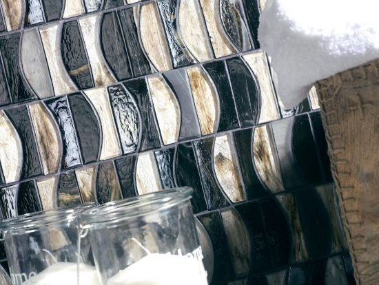 Мозаїка Dune 187122 Salsa 30*34 коричнева скляна бежева