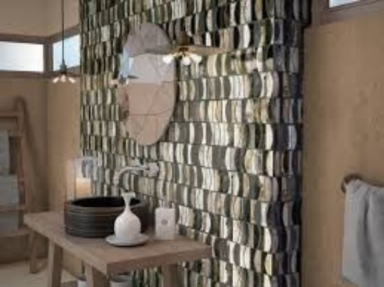 Мозаїка Dune 187122 Salsa 30*34 коричнева скляна бежева