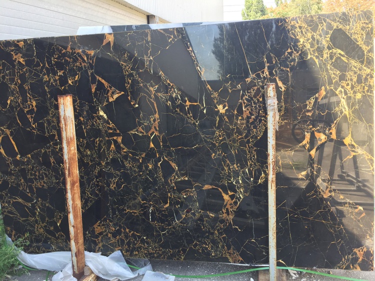 Athens Portoro Extra, Мармуровий сляб (сляб) 18мм