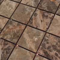 Мозаїка з мармуру Матова МКР-3СН (47x47) Emperador Mix Мозаїка з мармуру Матова МКР-3СН (47x47) Emperador Mix