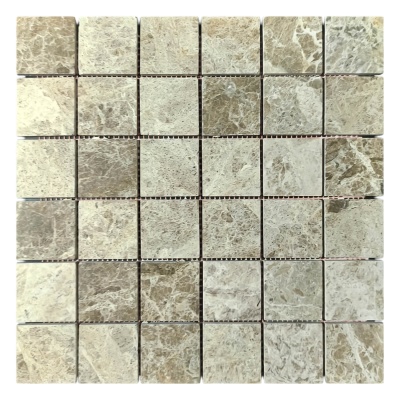 Мозаїка з мармуру Полірована МКР-3П (47x47) Emperador Light G