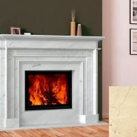 Портал для каміна Bravo Рига Crema Marfil мармур бежевий прямий Портал для каміна Bravo Рига Crema Marfil мармур бежевий прямий