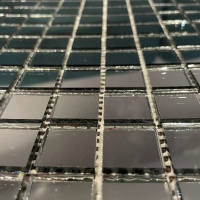 Мозаїка дзеркальна DecorStoneHub Zs-1inch-G графітова 304х304 мм дюймова для стелі спальні та клубу Мозаїка дзеркальна DecorStoneHub Zs-1inch-G графітова 304х304 мм дюймова для стелі спальні та клубу