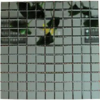 Мозаїка дзеркальна DecorStoneHub Zs-1inch-G графітова 304х304 мм дюймова для стелі спальні та клубу Мозаїка дзеркальна DecorStoneHub Zs-1inch-G графітова 304х304 мм дюймова для стелі спальні та клубу