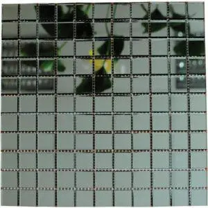 Мозаїка дзеркальна DecorStoneHub Zs-1inch-G графітова 304х304 мм дюймова для стелі спальні та клубу