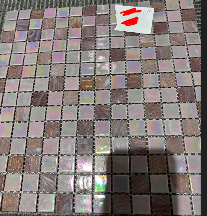 Мозаика стеклянная V-MOS A24 Glory Pink Mozaico de Lux