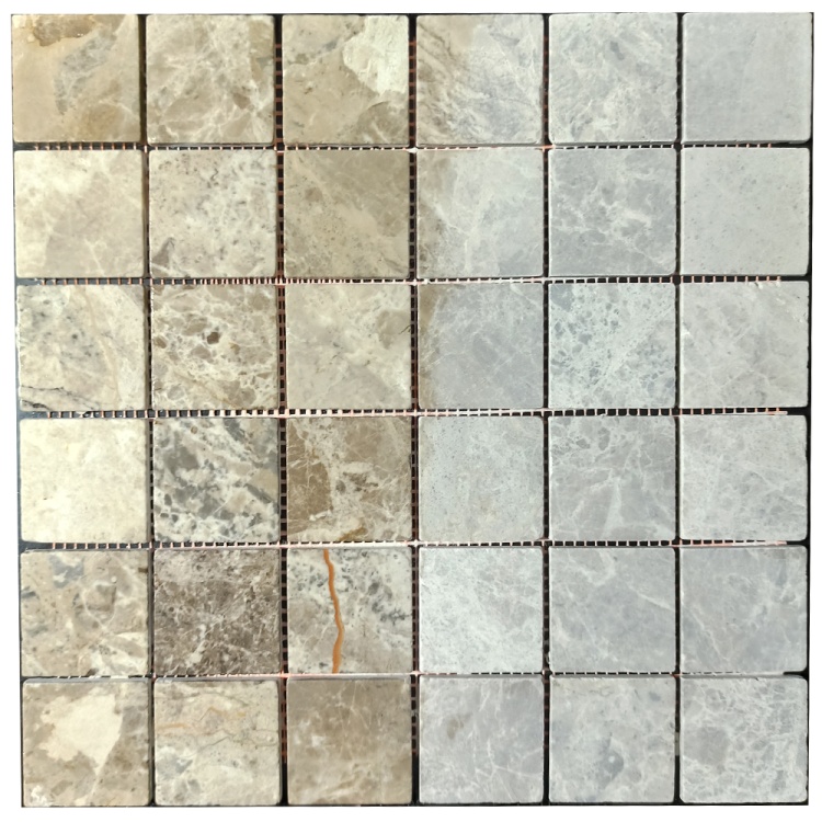 Мозаика из мрамора Матовая МКР-3СВ (47x47) Emperador Light G