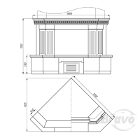 Портал для каміна Bravo Люблін Giallo Atlantide + Emperador Dark мармур бежевий/коричневий кутовий n4 Портал для каміна Bravo Люблін Giallo Atlantide + Emperador Dark мармур бежевий/коричневий кутовий n4