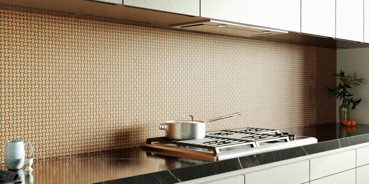 Мозаїка з керамограніту Kotto Ceramica MI7 10200411C Dorato 300 x 300 х 10 (прямокутник 10 x 20)