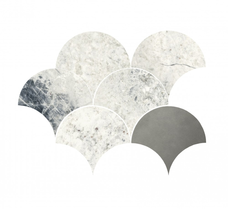 Мозаїка Dune 188521 Baikal Blue 27*21.2 біла глянсова керамічна