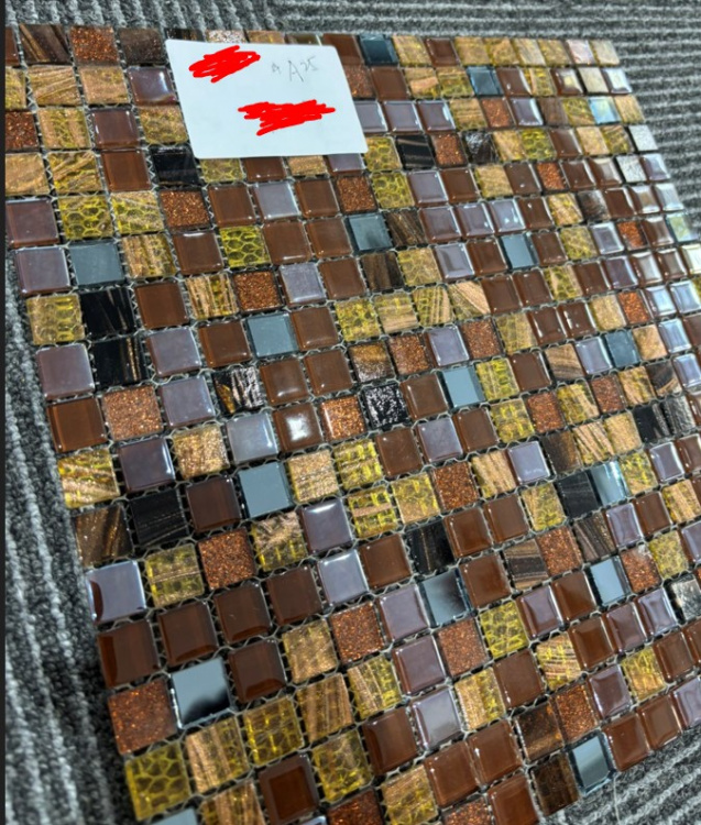 Мозаїка скляна V-MOS A25 Marron Glass Mozaico de Lux