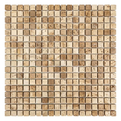 Мозаїка з травертину Матова МКР-4СВ (15x15) Travertine Classic
