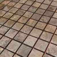 Мозаика из мрамора Матовая МКР-2СН (23x23) Emperador Mix