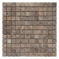 Мозаика из мрамора Матовая МКР-2СН (23x23) Emperador Mix