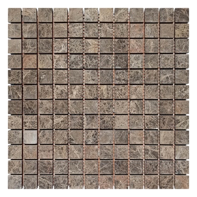 Мозаика из мрамора Матовая МКР-2СН (23x23) Emperador Mix