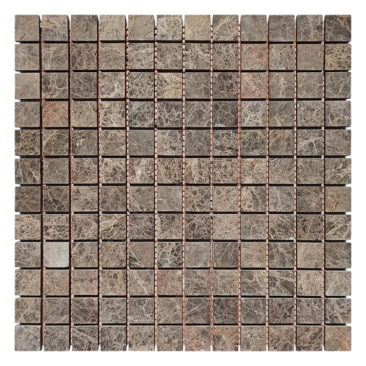 Мозаика из мрамора Матовая МКР-2СН (23x23) Emperador Mix