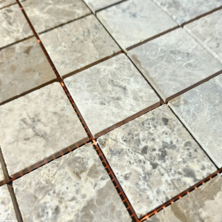 Мозаїка з мармуру Матова МКР-3СН (47x47) Emperador Light G