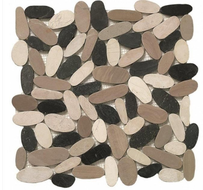 Мозаїка Dune 185913 Pebbles Light 30.5*31.5 бежева чорна