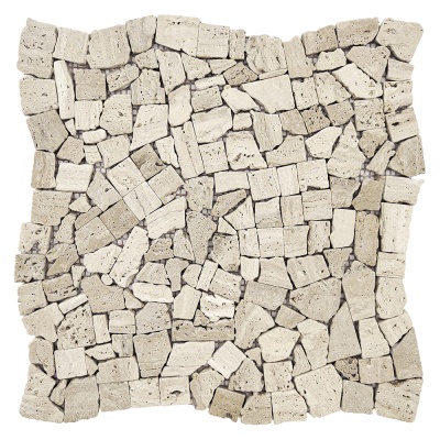 Мозаїка з травертину Матова МКР-ХСВ (хаотична) Travertine Classic