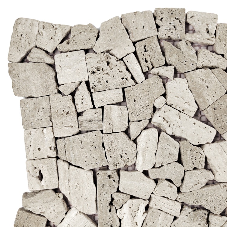 Мозаїка з травертину Матова МКР-ХСВ (хаотична) Travertine Classic