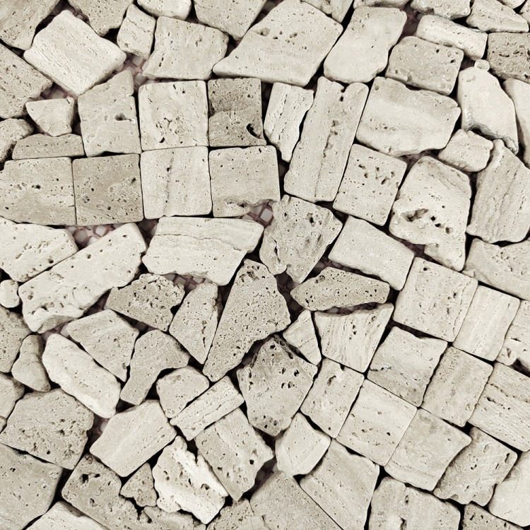 Мозаїка з травертину Матова МКР-ХСВ (хаотична) Travertine Classic