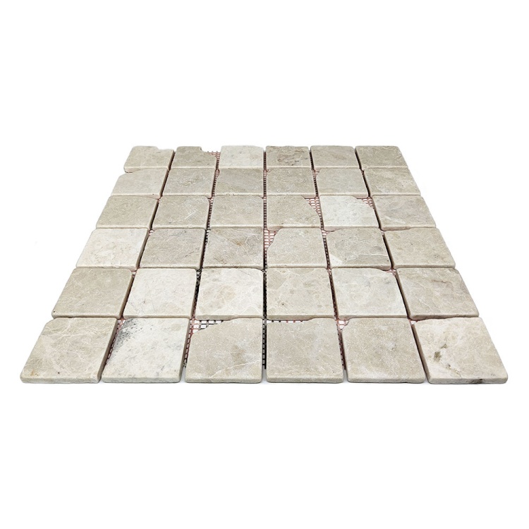 Мозаика из мрамора Матовая МКР-3СВА (47x47) Victoria Beige MB