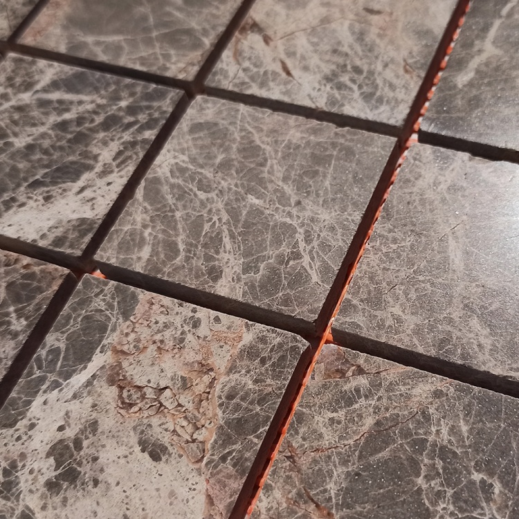 Мозаика из мрамора Полированная МКР-3П (47x47) Emperador Mix